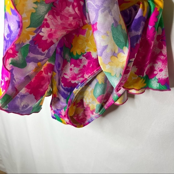 Vintage Maxine of Hollywood one piece floral swimsuit Medium free shipping - Picture 6 of 6